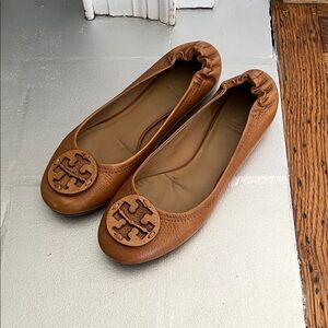Tory Burch Brown Leather Flats